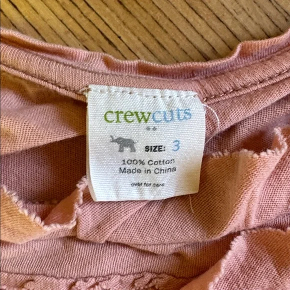 Crewcuts Pink Ruffled Tee - Picture 2 of 3